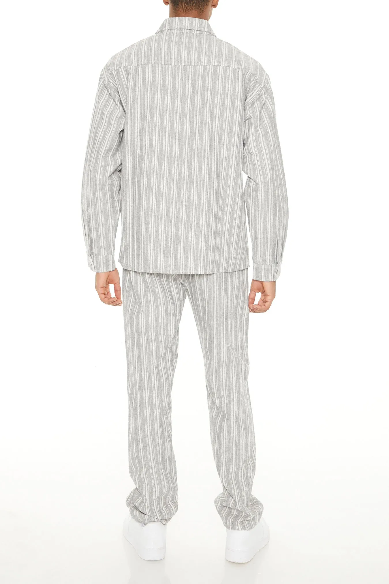 Pantalon coupe mince à rayures et taille coulissante sold by Urban Planet product image thumbnail 3