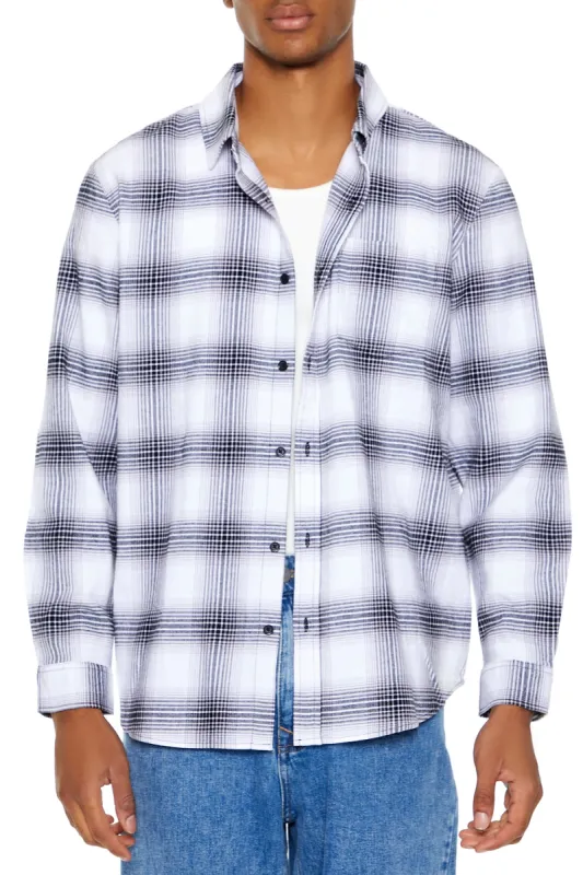 Plaid Flannel Button-Up Top sold by Urban Planet