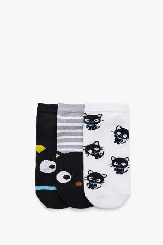Chaussettes aux chevilles à imprimé Chococat (paquet de 3) sold by Urban Planet