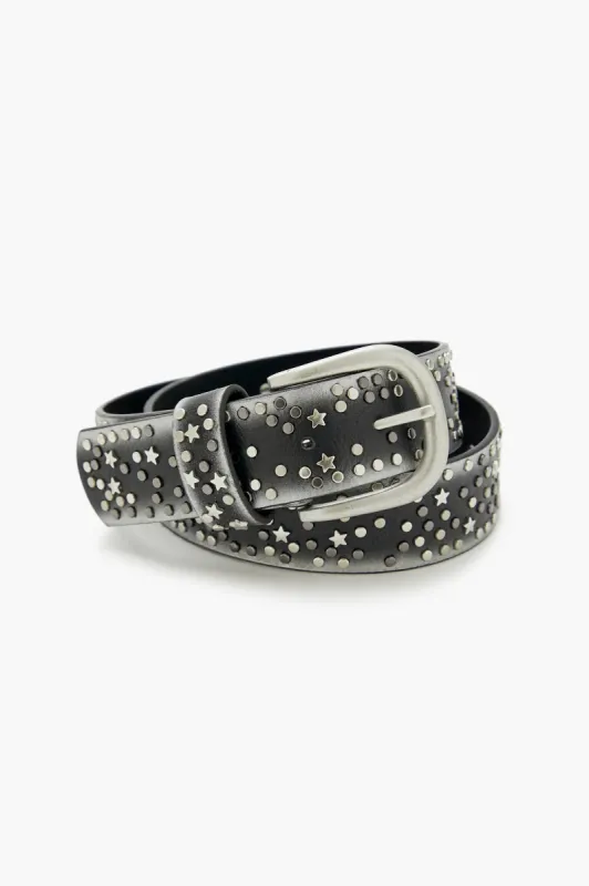 Star Studded Faux Leather Belt sold by Urban Planet