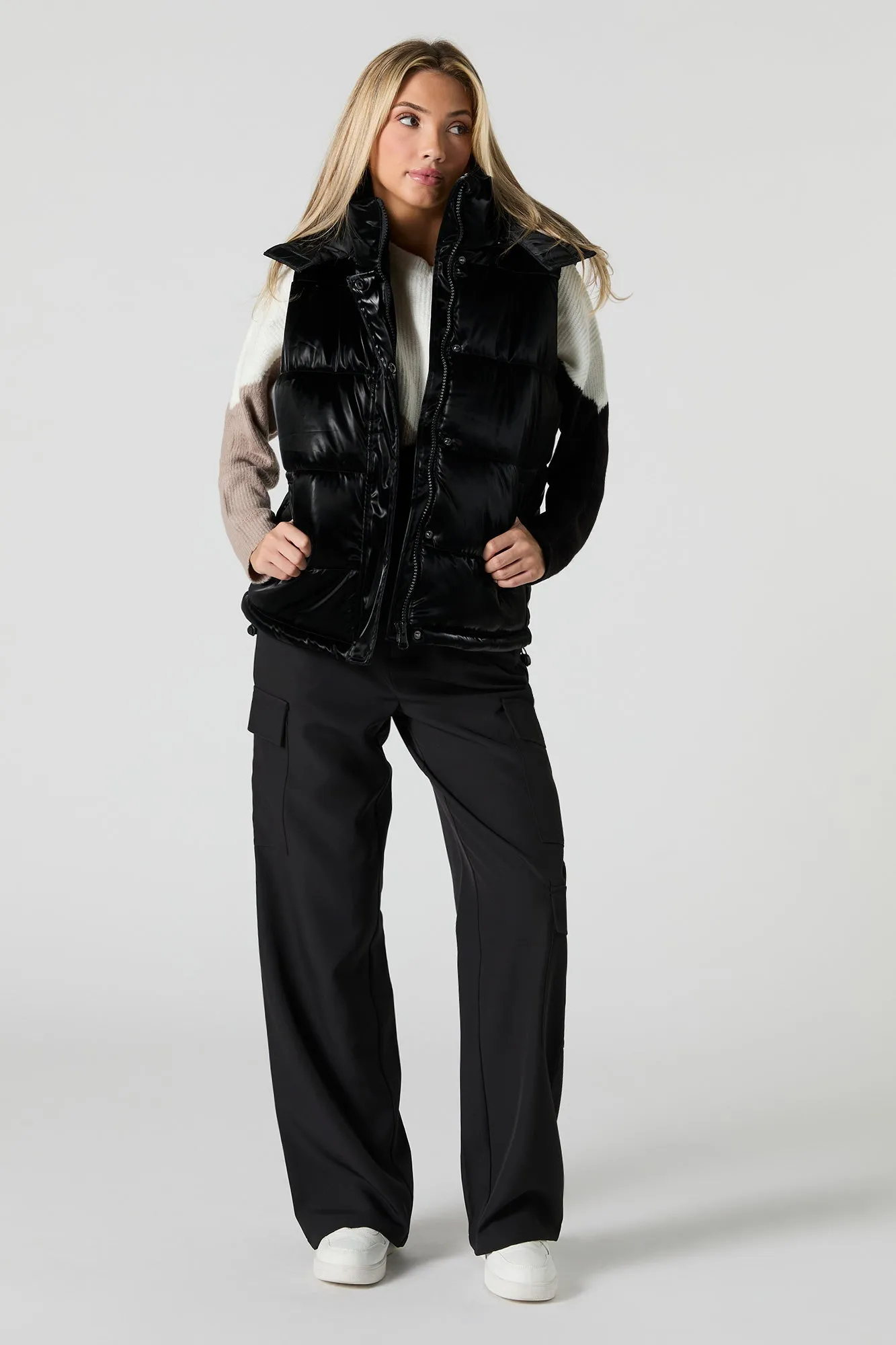 Hooded Puffer Vest sold by Urban Planet product image thumbnail 3