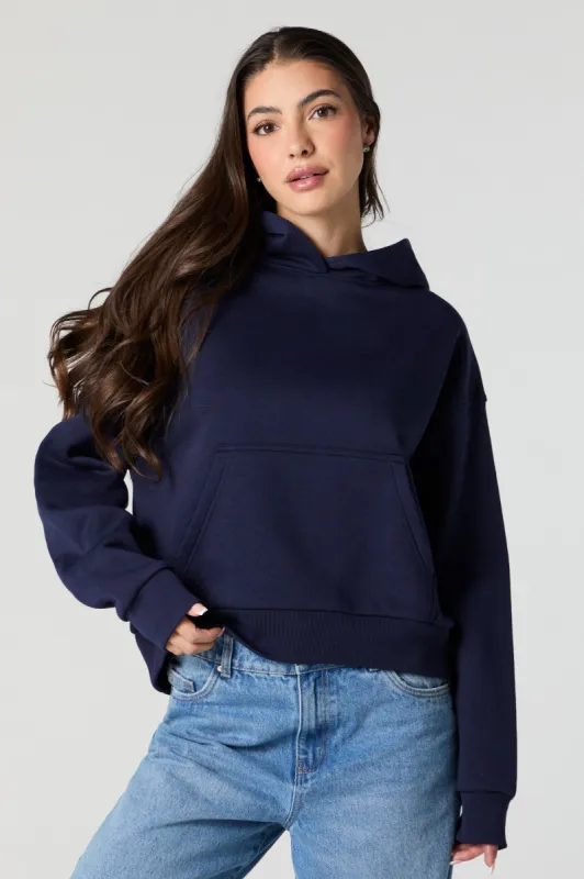 Solid Fleece Hoodie sold by Urban Planet