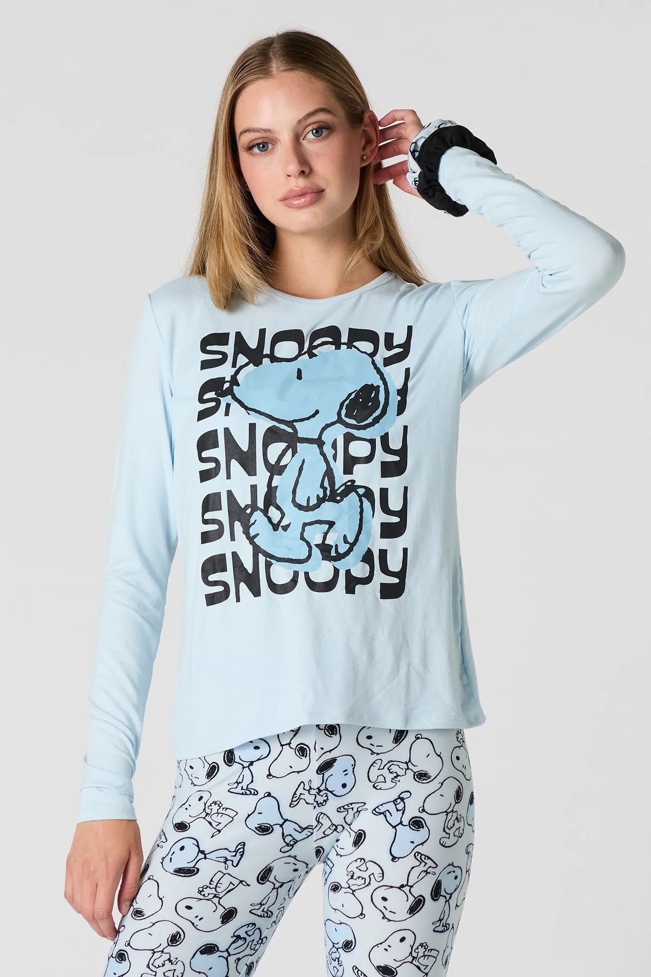 Snoopy Long Sleeve Top & Legging 2 Piece Pajama Set sold by Urban Planet product image thumbnail 2