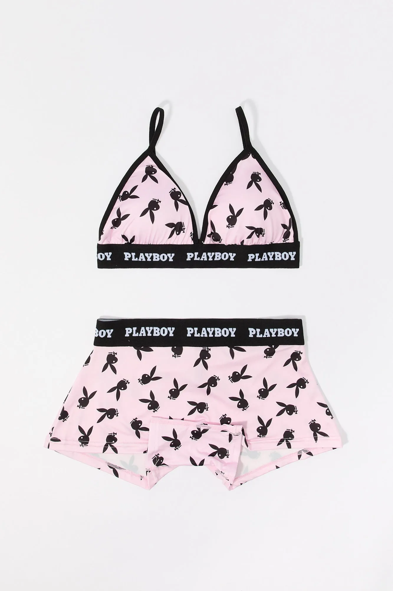 Playboy Sport Bra & Short 2 Piece Set sold by Urban Planet product image thumbnail 4