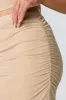 Sparkle Mesh Ruched Slit Midi Skirt sold by Urban Planet