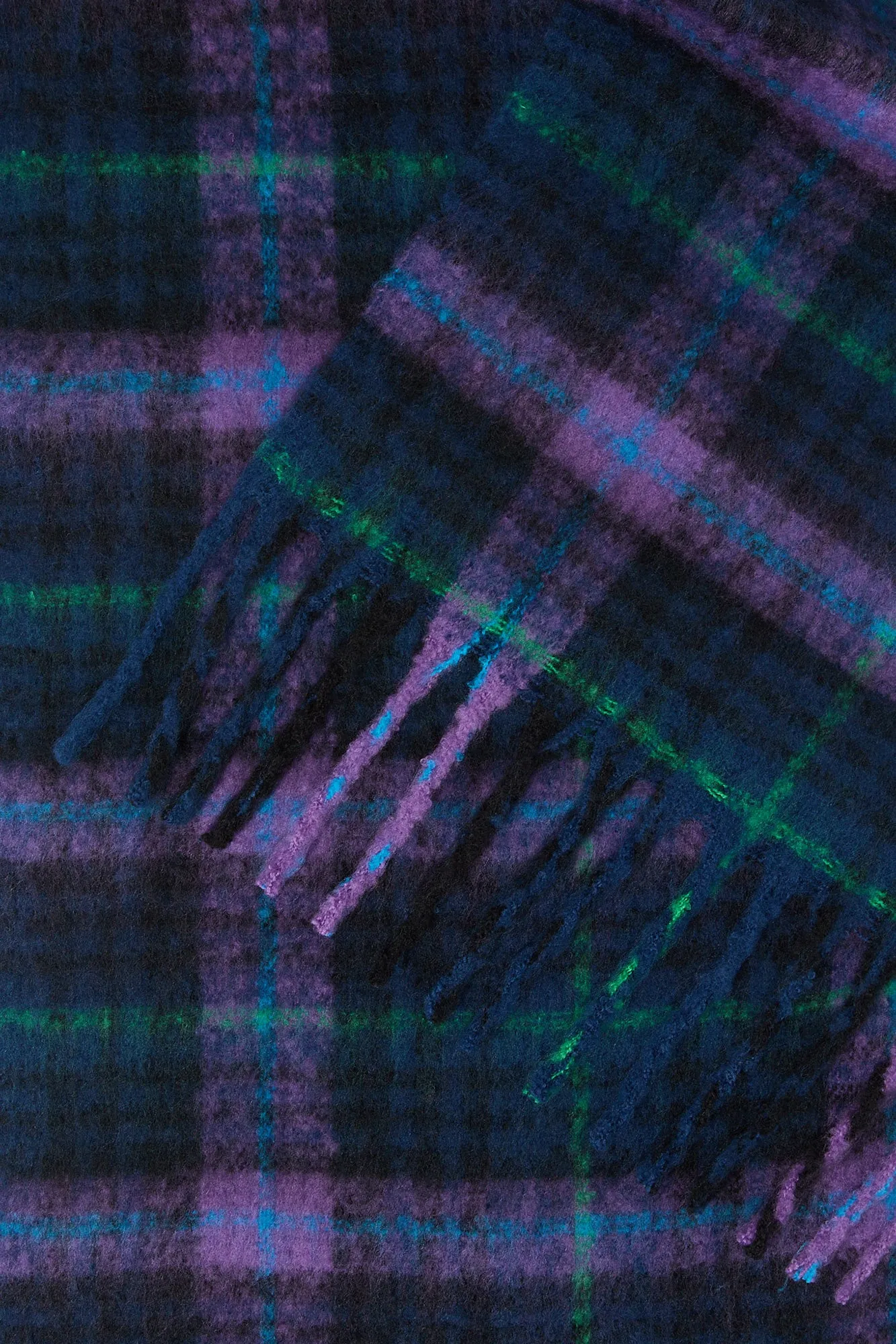 Plaid Chunky Fringe Scarf sold by Urban Planet product image thumbnail 5