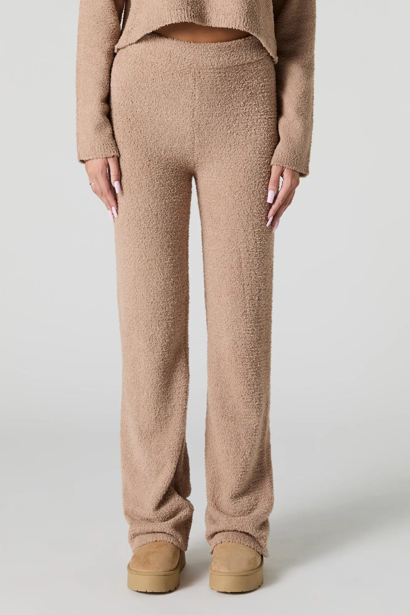 Pantalon à jambe droite en tricot pelucheux sold by Urban Planet product image thumbnail 2