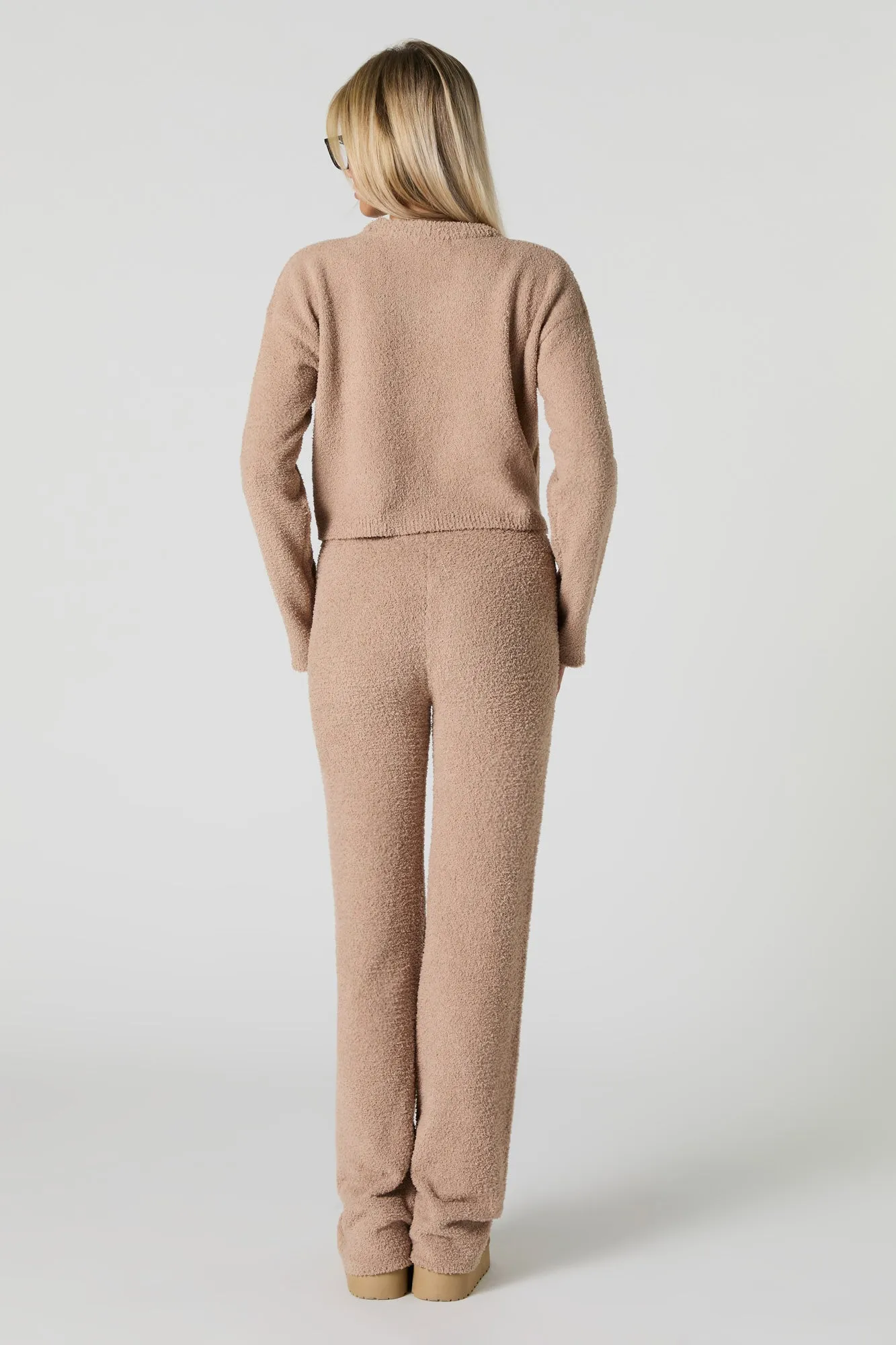 Pantalon à jambe droite en tricot pelucheux sold by Urban Planet product image thumbnail 3