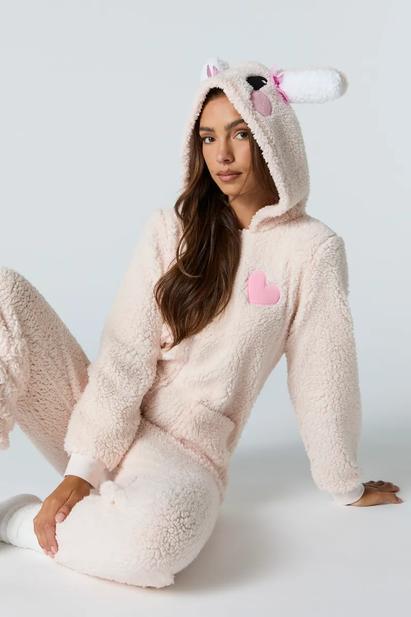 3D Bunny Sherpa Onesie sold by Urban Planet