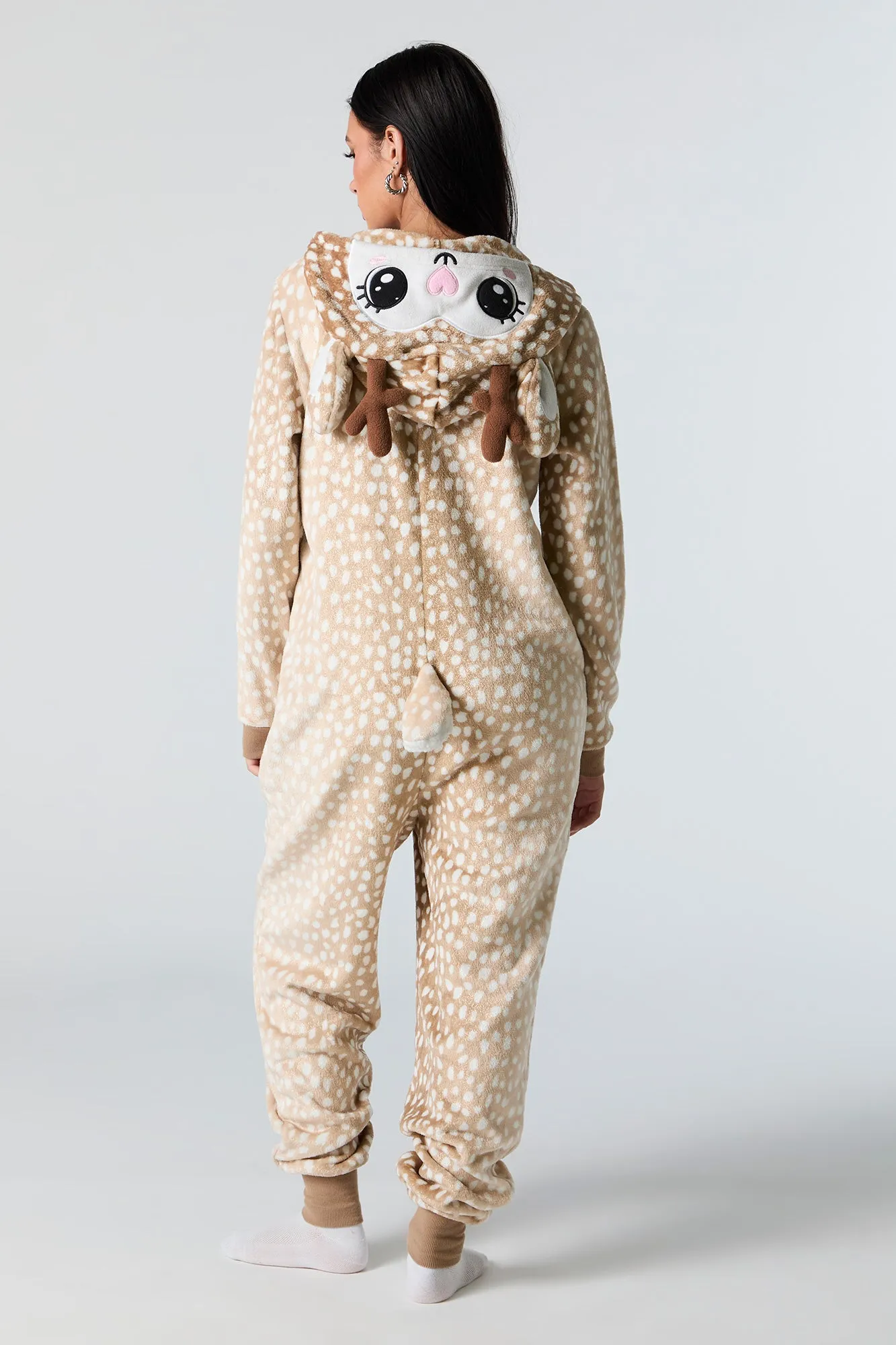 3D Deer Sherpa Onesie sold by Urban Planet product image thumbnail 3