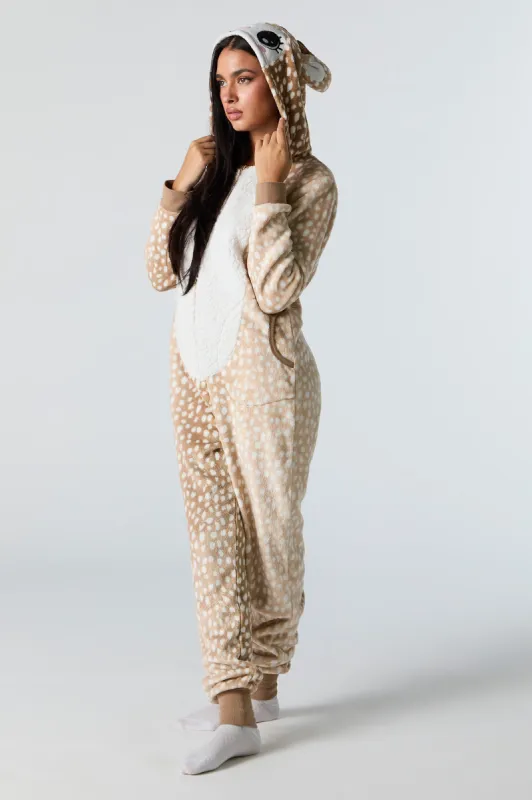 3D Deer Sherpa Onesie sold by Urban Planet