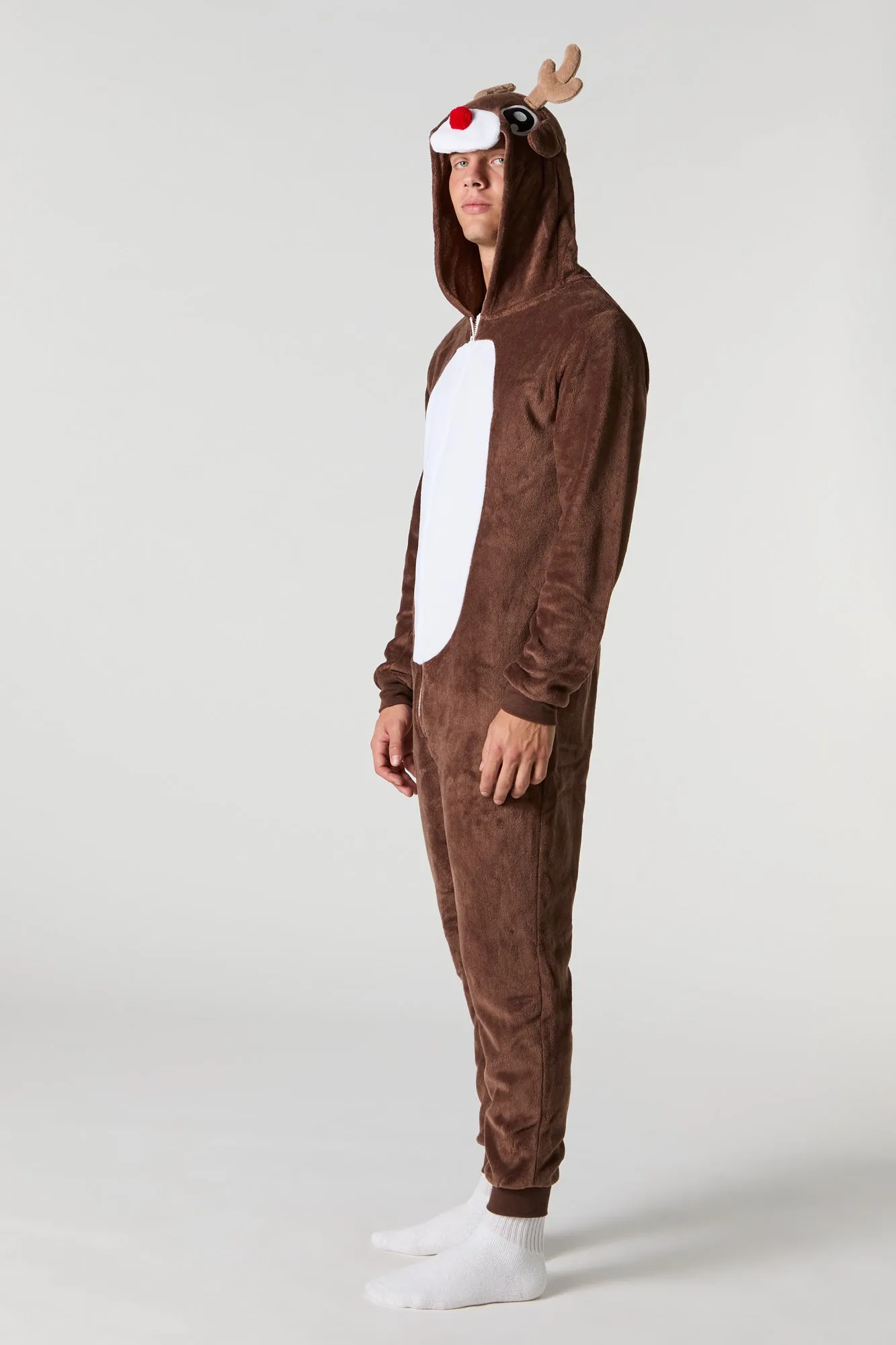 3D Rudolph Plush Onesie sold by Urban Planet