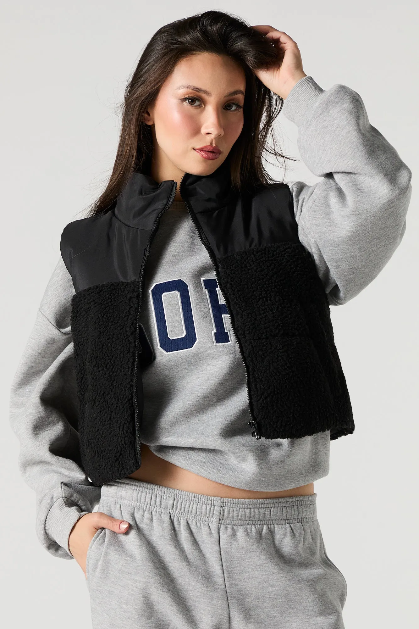 Sherpa Puffer Vest sold by Urban Planet product image thumbnail 4