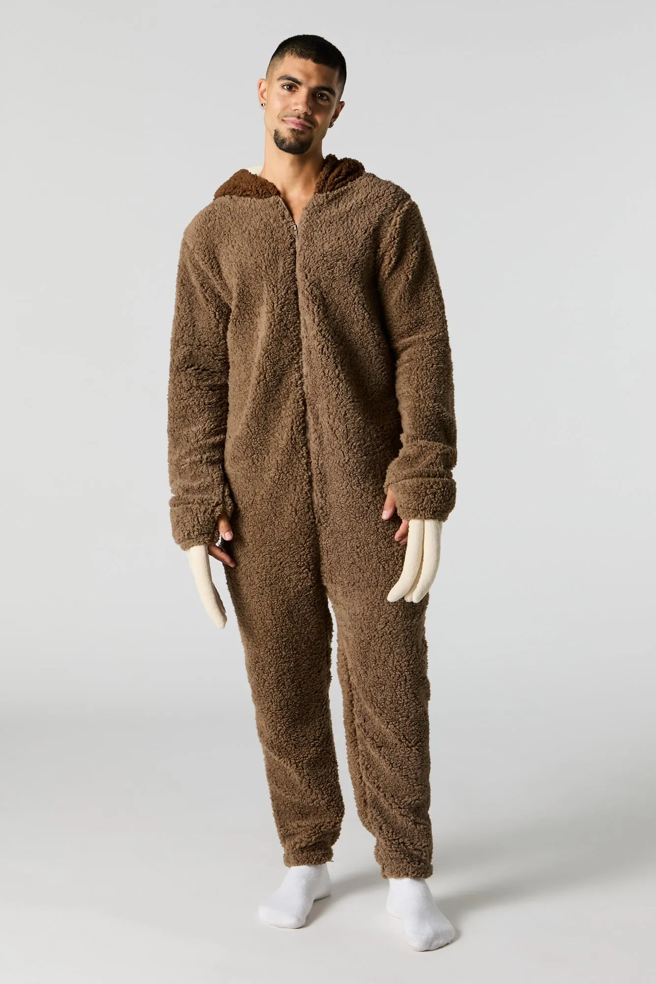 3D Sloth Sherpa Onesie sold by Urban Planet product image thumbnail 2