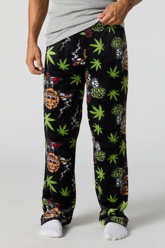 Printed Plush Pajama Pant sold by Urban Planet