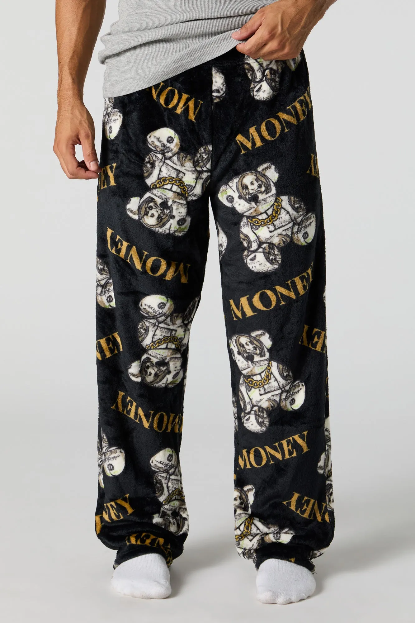 Pantalon de pyjama en peluche imprimée sold by Urban Planet product image thumbnail 4