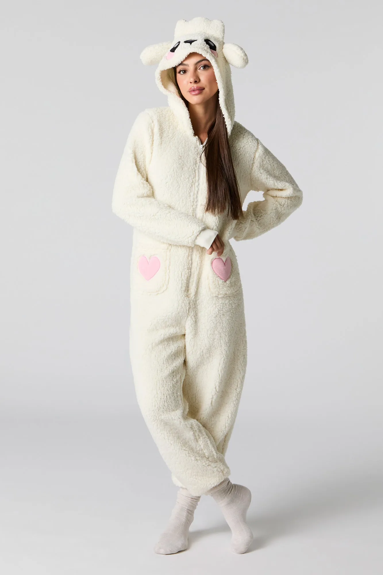 3D Sheep Sherpa Onesie sold by Urban Planet