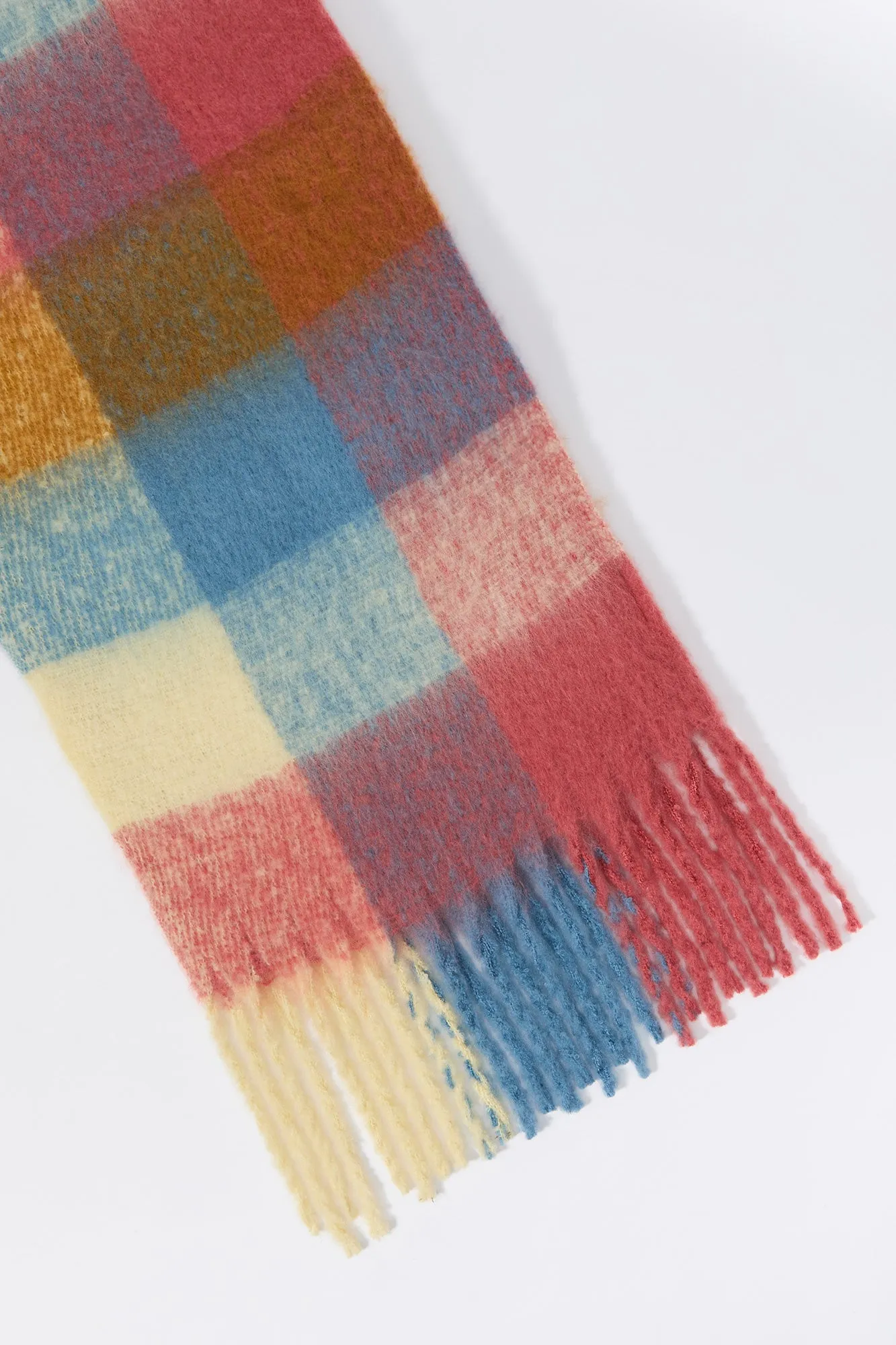 Plaid Knit Scarf sold by Urban Planet