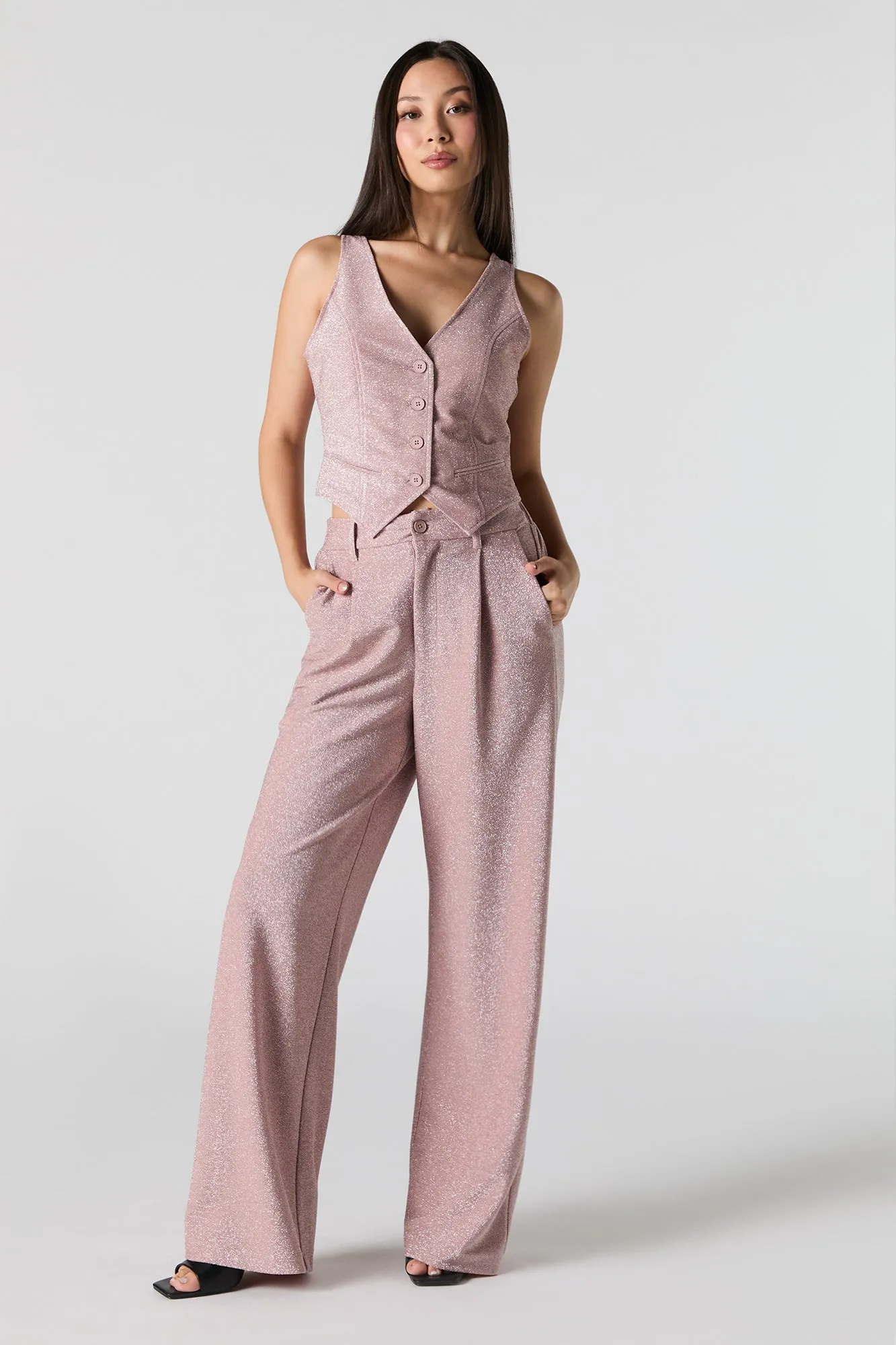 Gilet écourté scintillant sold by Urban Planet product image thumbnail 3