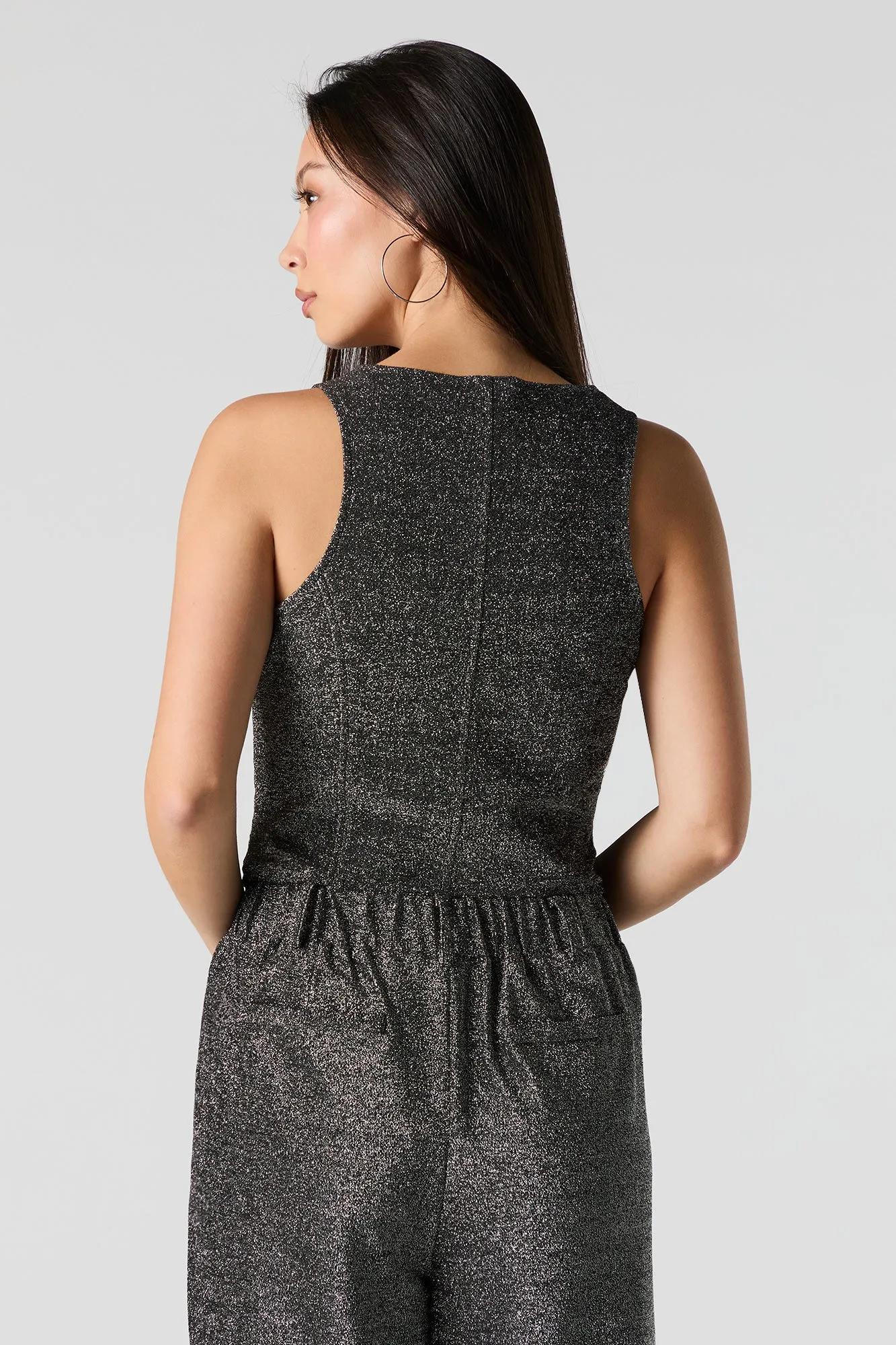 Gilet écourté scintillant sold by Urban Planet product image thumbnail 5