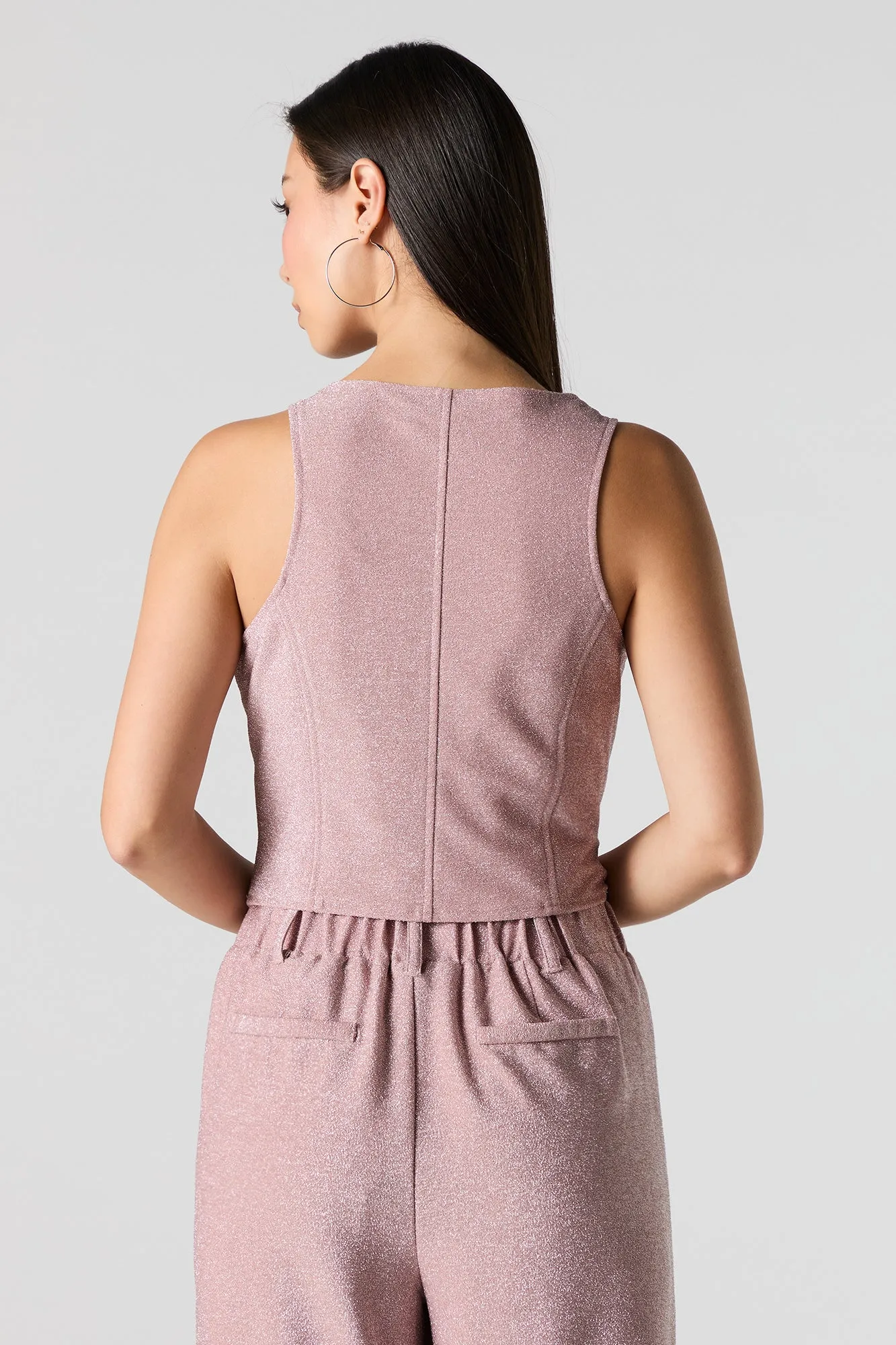 Gilet écourté scintillant sold by Urban Planet product image thumbnail 2