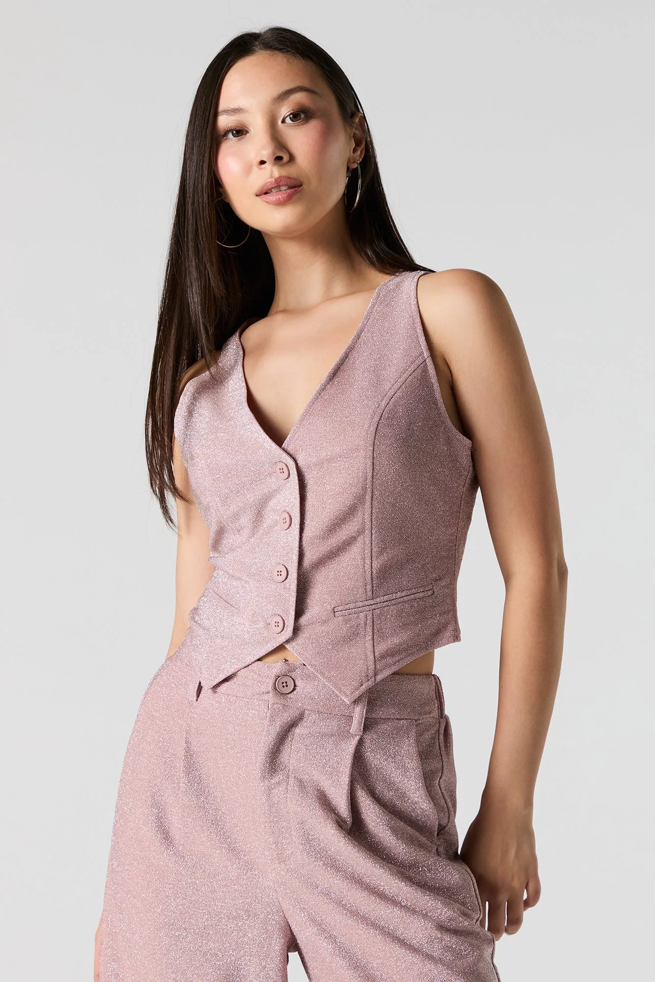 Gilet écourté scintillant sold by Urban Planet