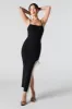 Robe midi asymétrique avec franges et pierres du Rhin sold by Urban Planet