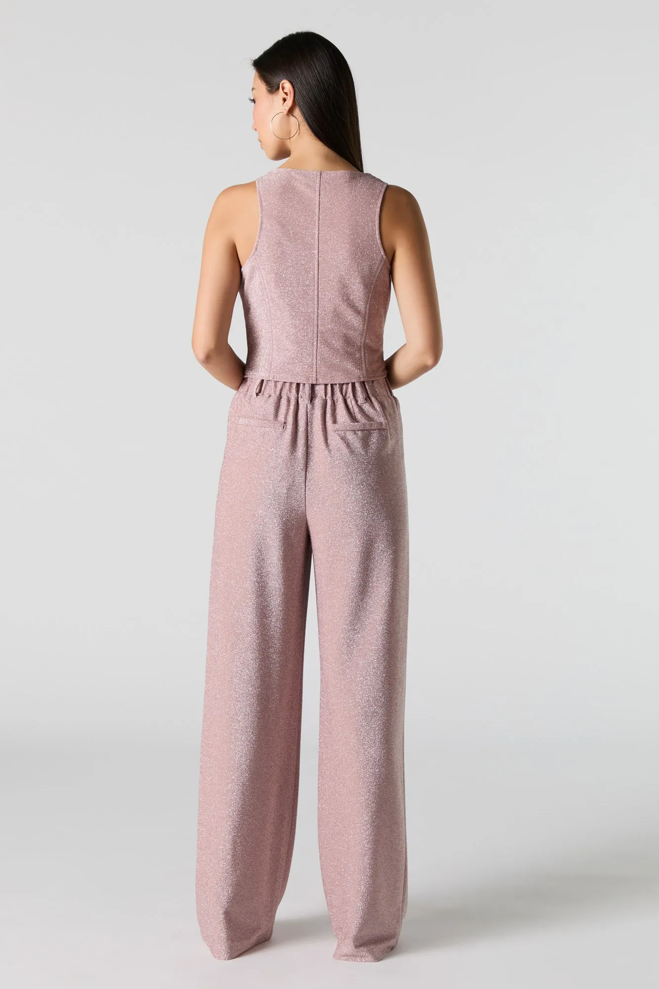 Robe-pantalon scintillant à jambes larges sold by Urban Planet product image thumbnail 3