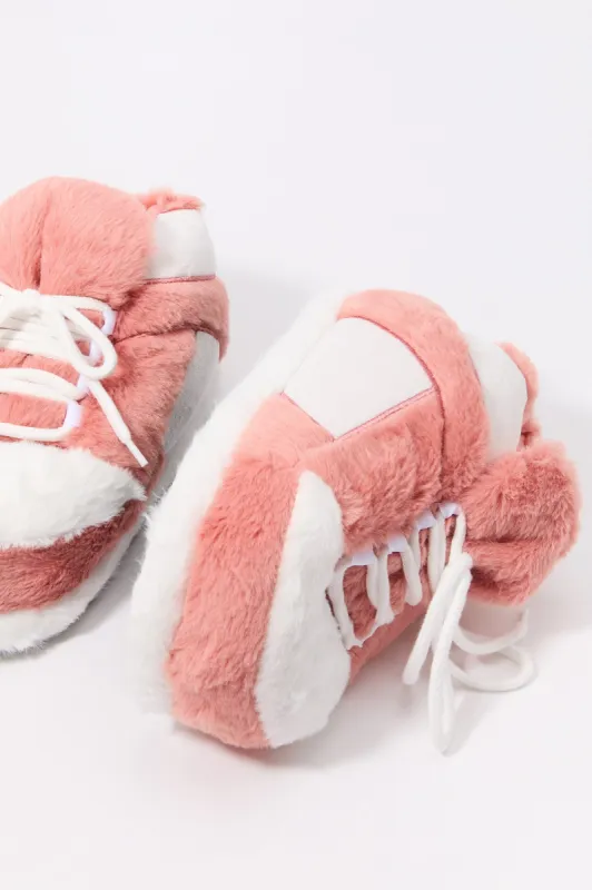 Plush Sneaker Slipper made by Stitches
