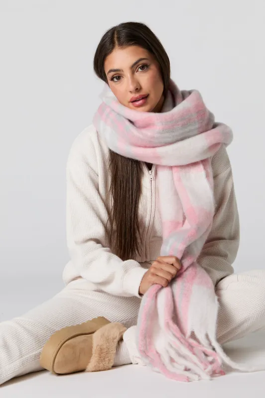 Plaid Bouclé Scarf sold by Urban Planet