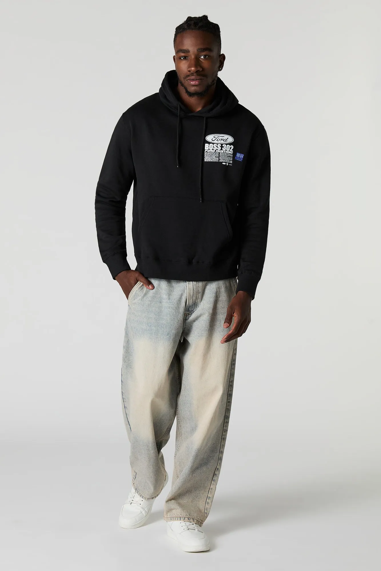 Ford Mustang Boss 302 Graphic Fleece Hoodie sold by Urban Planet product image thumbnail 3