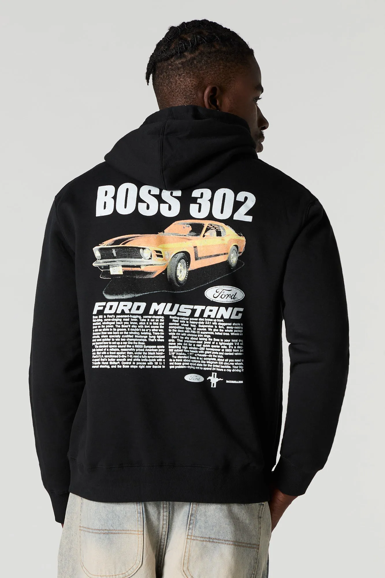 Ford Mustang Boss 302 Graphic Fleece Hoodie sold by Urban Planet product image thumbnail 2