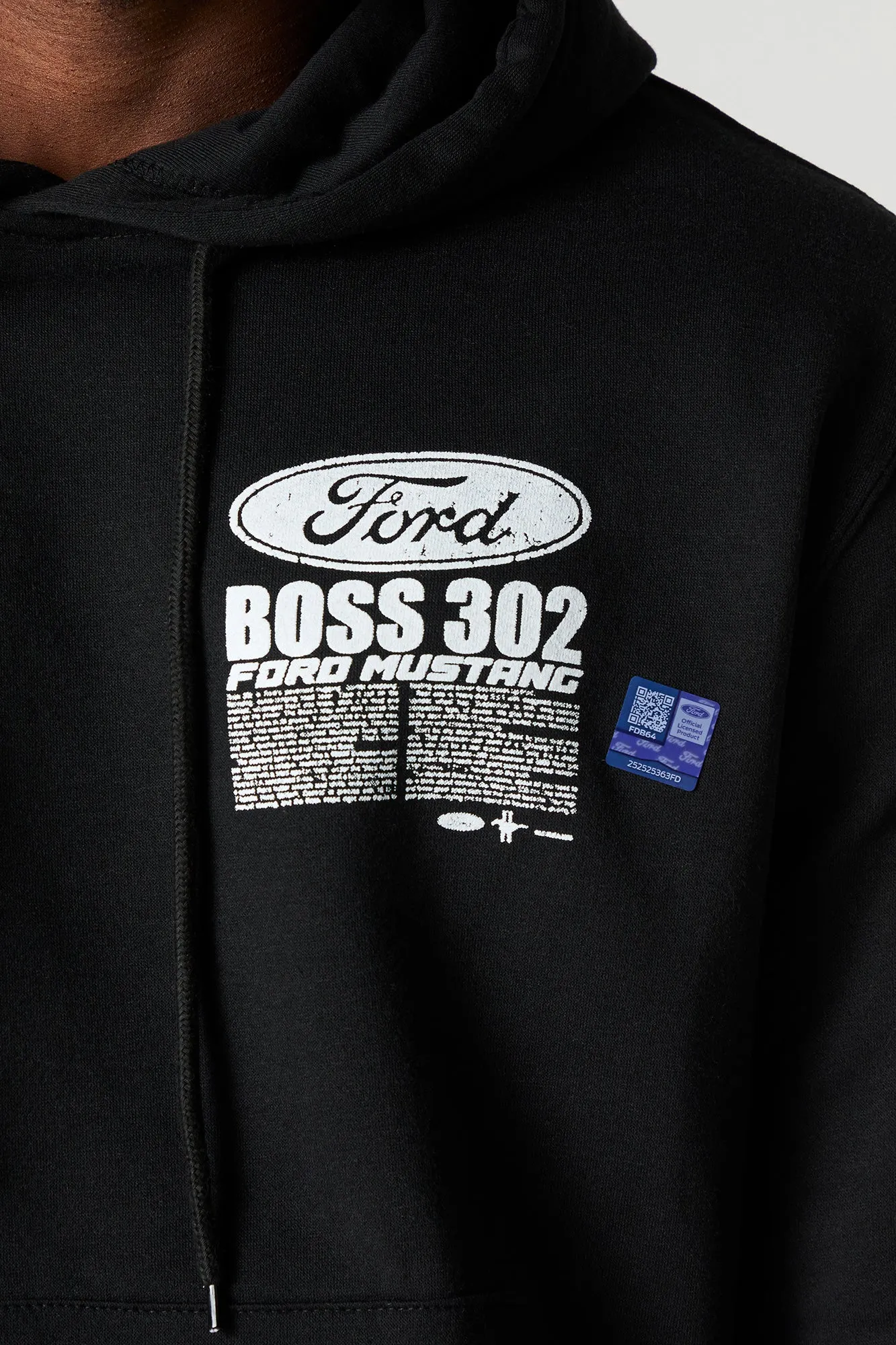 Haut à capuchon en molleton à imprimé Ford Mustang Boss 302 sold by Urban Planet product image thumbnail 4