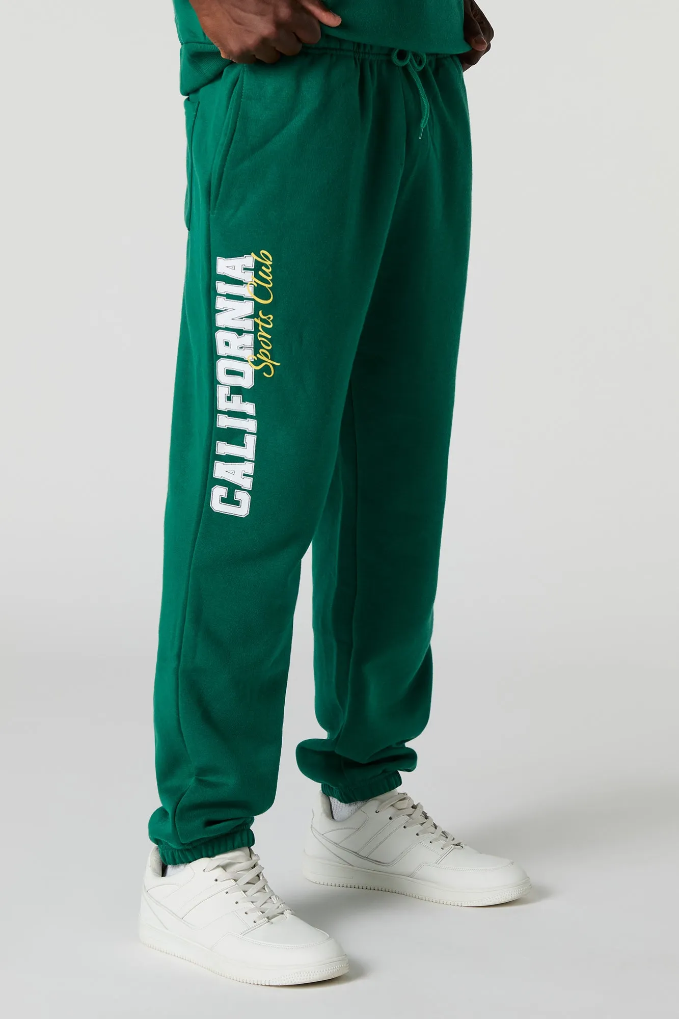 California Sports Club Graphic Fleece Jogger sold by Urban Planet
