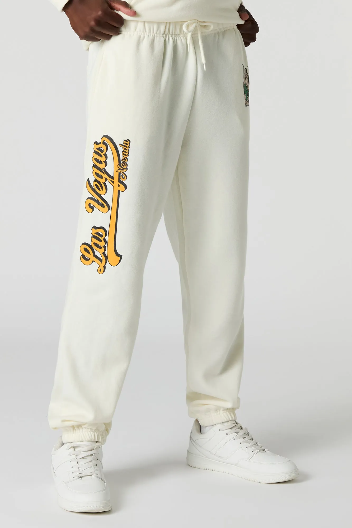 Las Vegas Graphic Fleece Jogger sold by Urban Planet