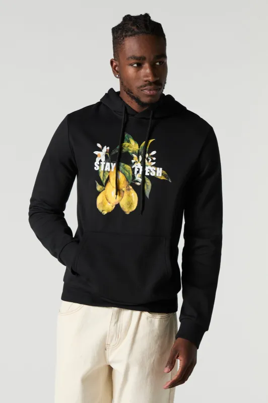 Stay Fresh Graphic Fleece Hoodie sold by Urban Planet