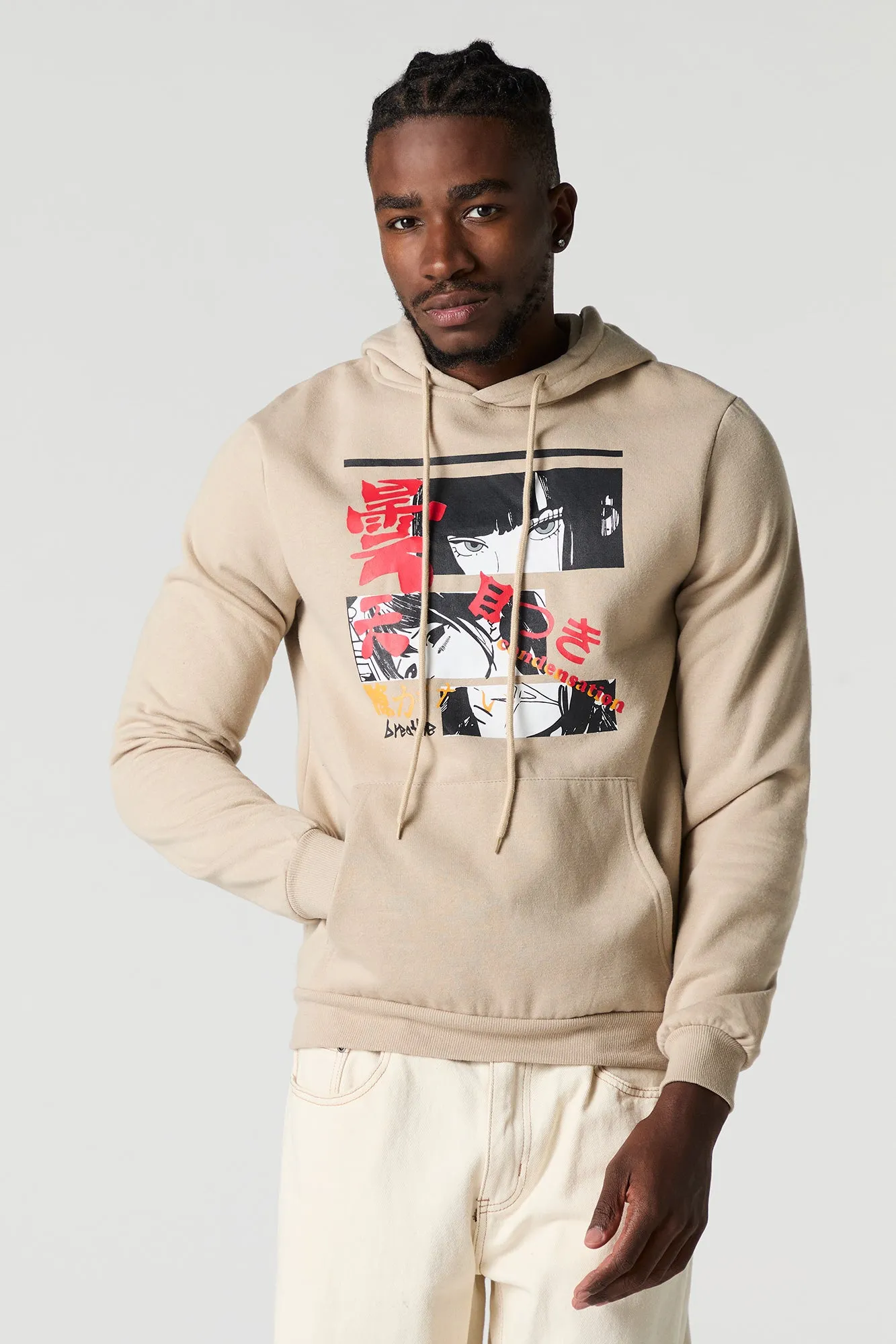 Anime Graphic Fleece Hoodie sold by Urban Planet