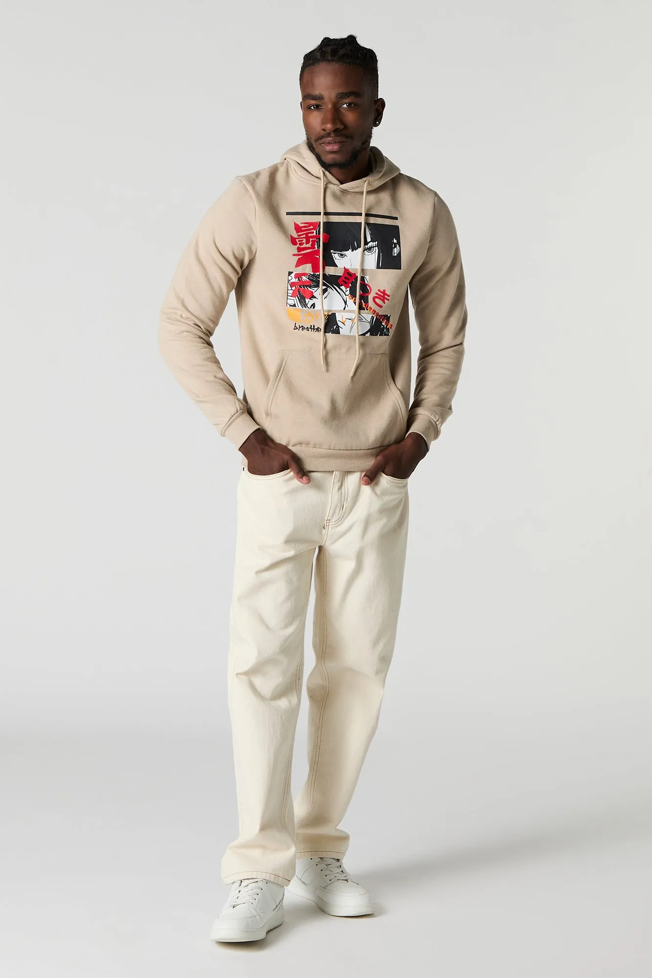 Anime Graphic Fleece Hoodie sold by Urban Planet product image thumbnail 3