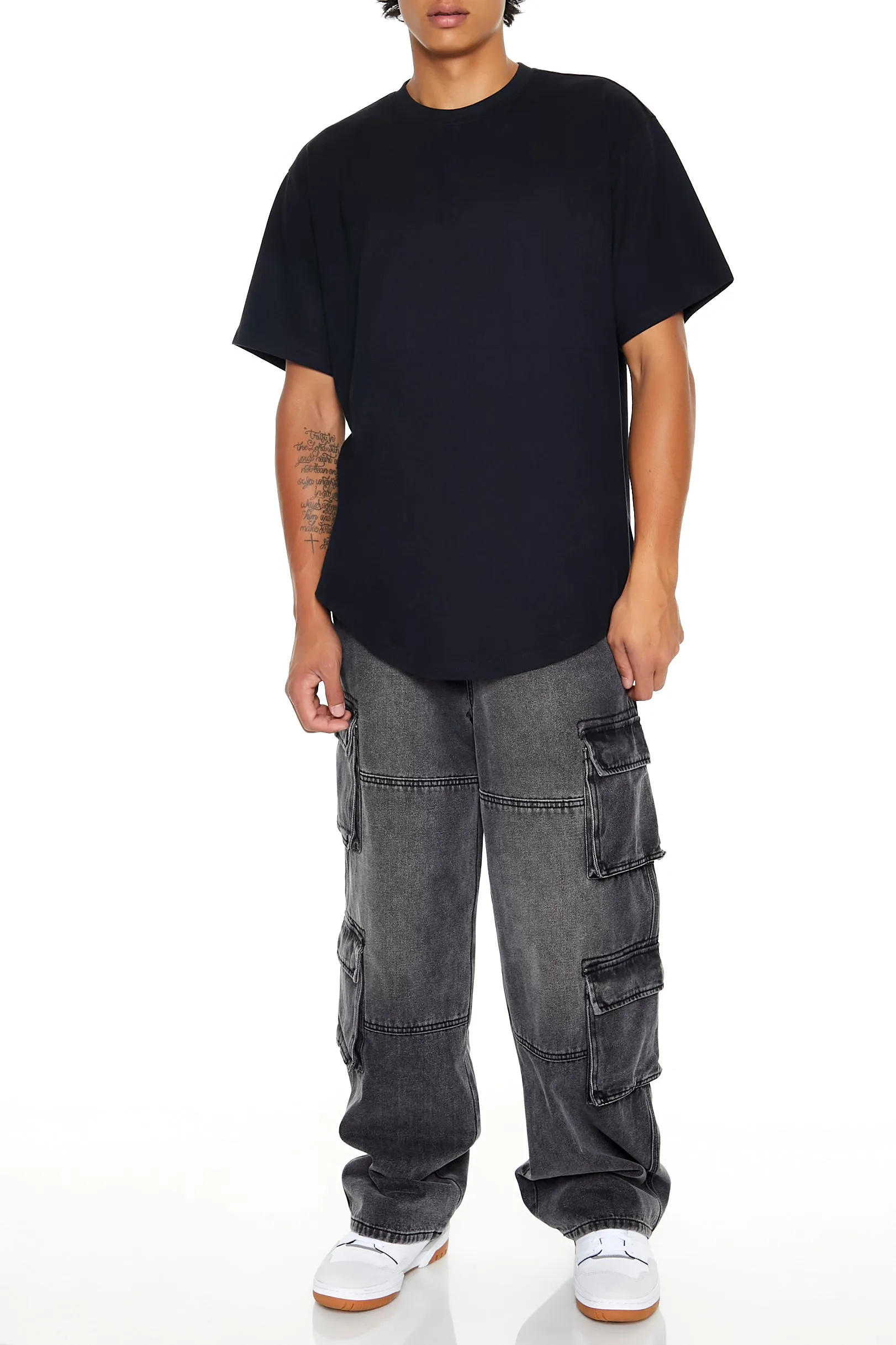 Drawstring Straight Leg Cargo Jean sold by Urban Planet product image thumbnail 2