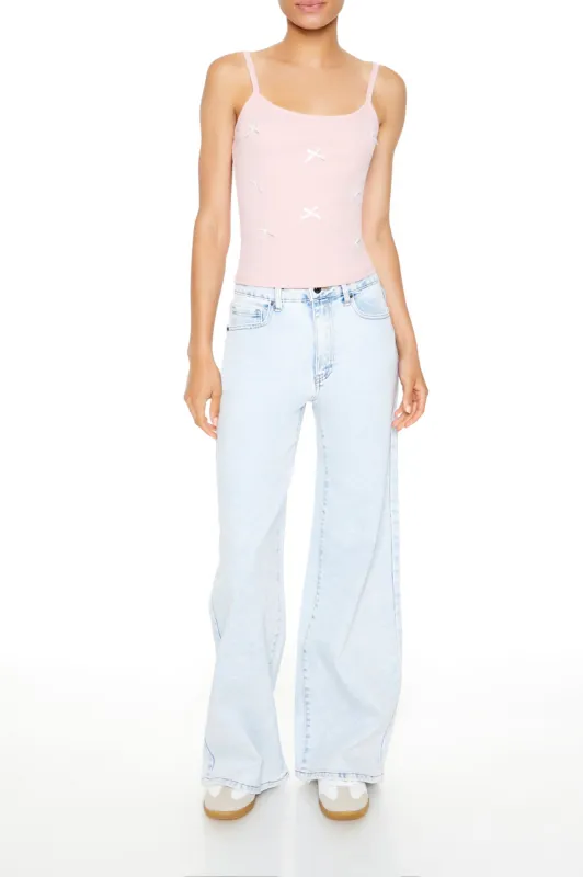 Light Wash High Rise Wide Leg Jean sold by Urban Planet