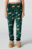 Velour Print Pajama Jogger sold by Urban Planet