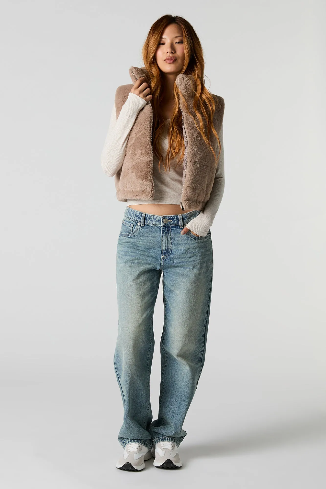 Gilet matelassé en similifourrure sold by Urban Planet product image thumbnail 3