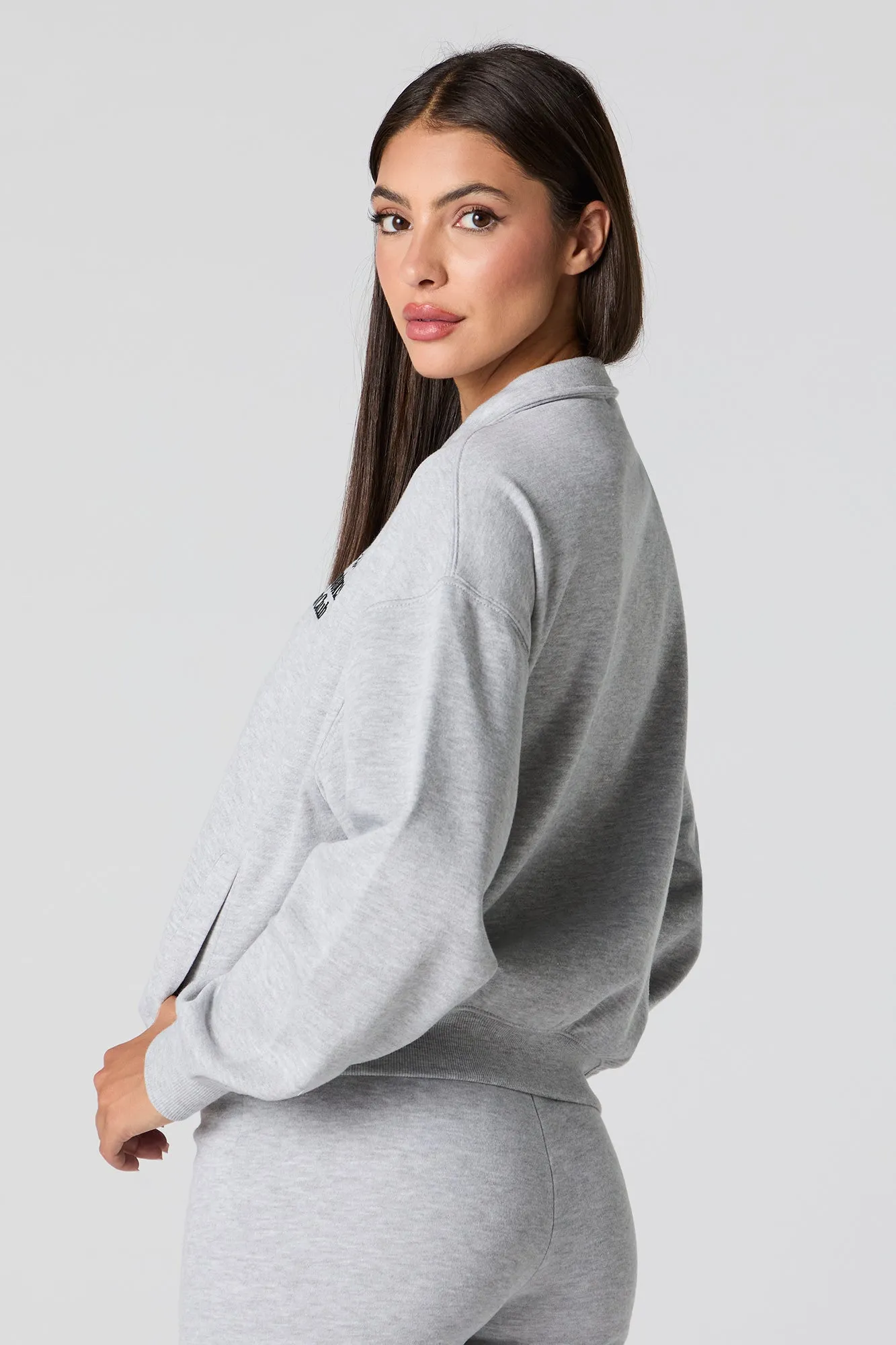 City Graphic Quarter Zip Sweatshirt sold by Urban Planet product image thumbnail 2