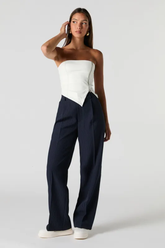 Pantalon habillé plissé à jambe large sold by Urban Planet