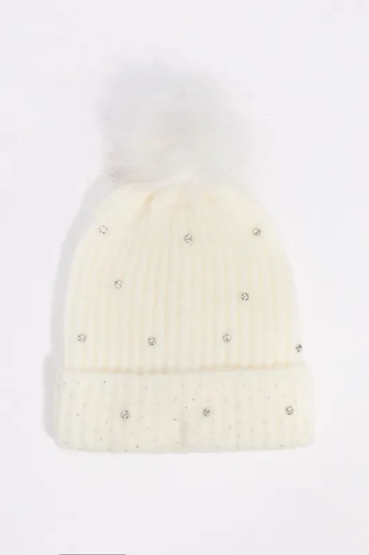 Rhinestone Beanie sold by Urban Planet