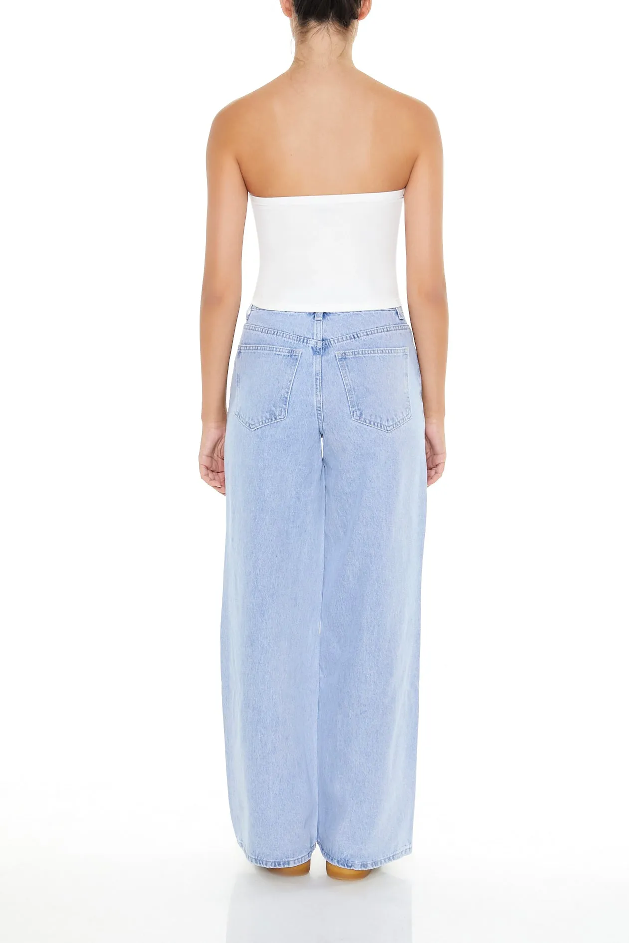 High Rise Star Patchwork Straight Leg Jean sold by Urban Planet product image thumbnail 3