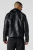 Faux Leather Biker Jacket sold by Urban Planet
