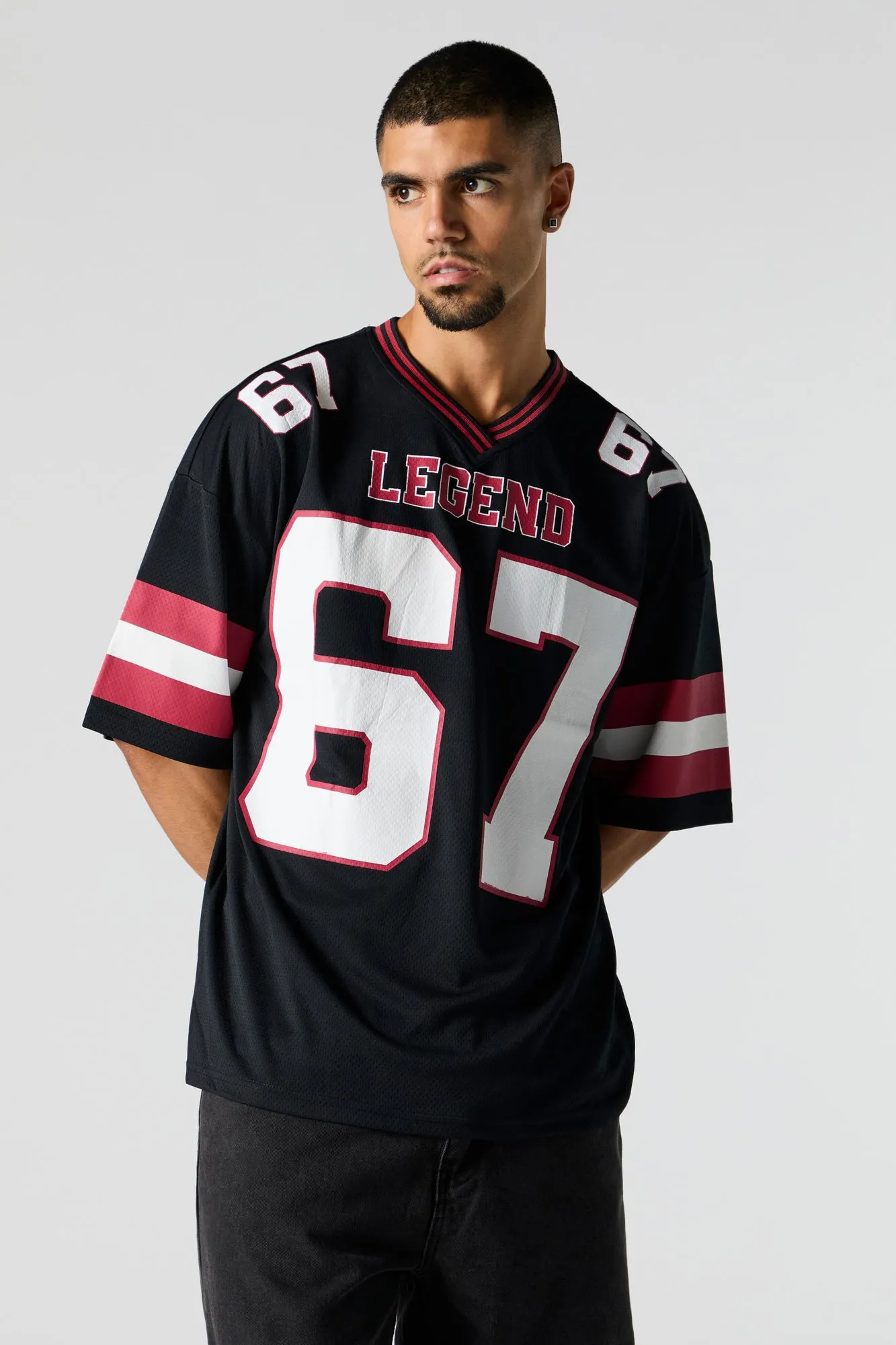Graphic Mesh Football Jersey sold by Urban Planet product image thumbnail 5