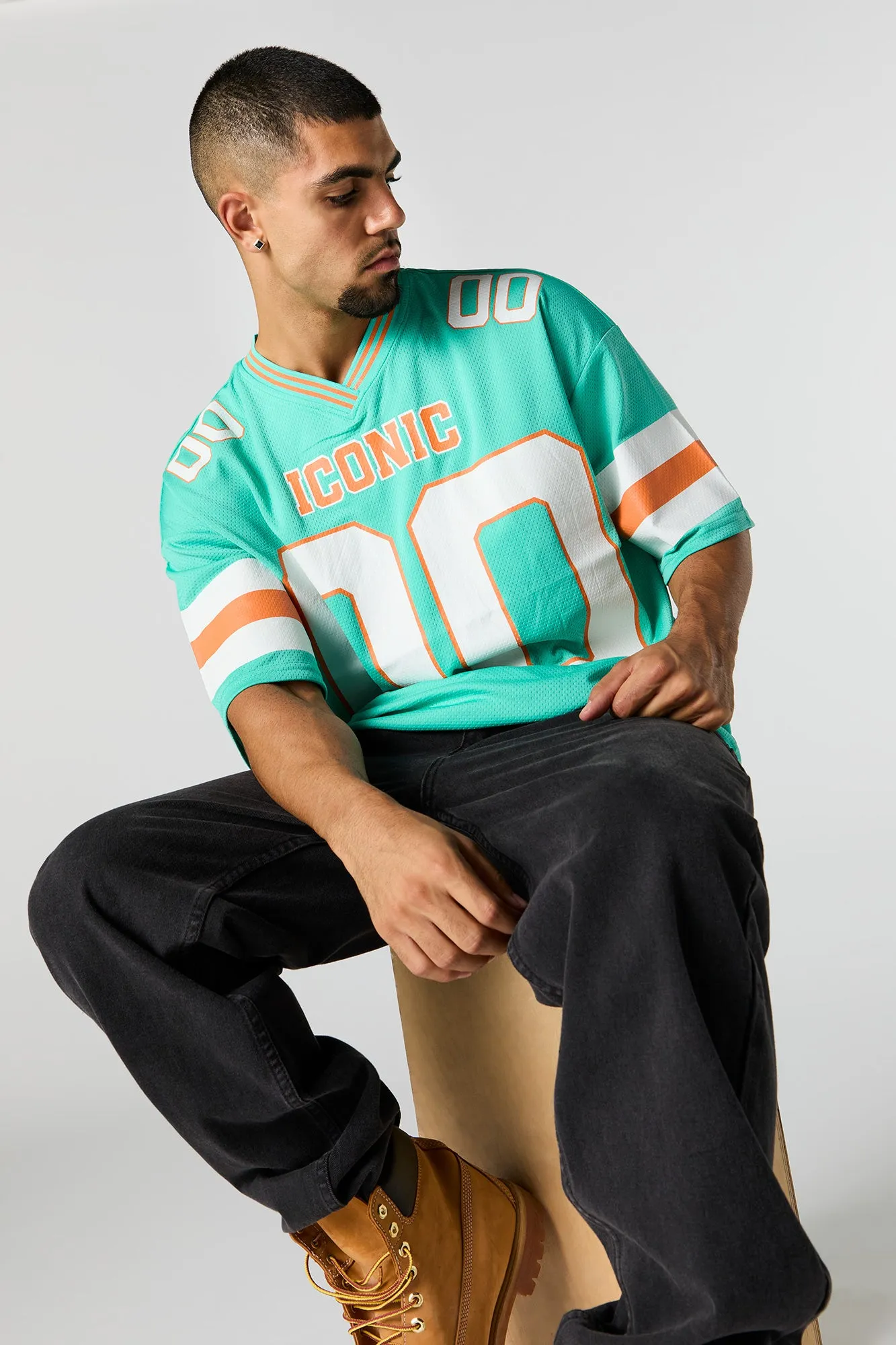 Graphic Mesh Football Jersey sold by Urban Planet