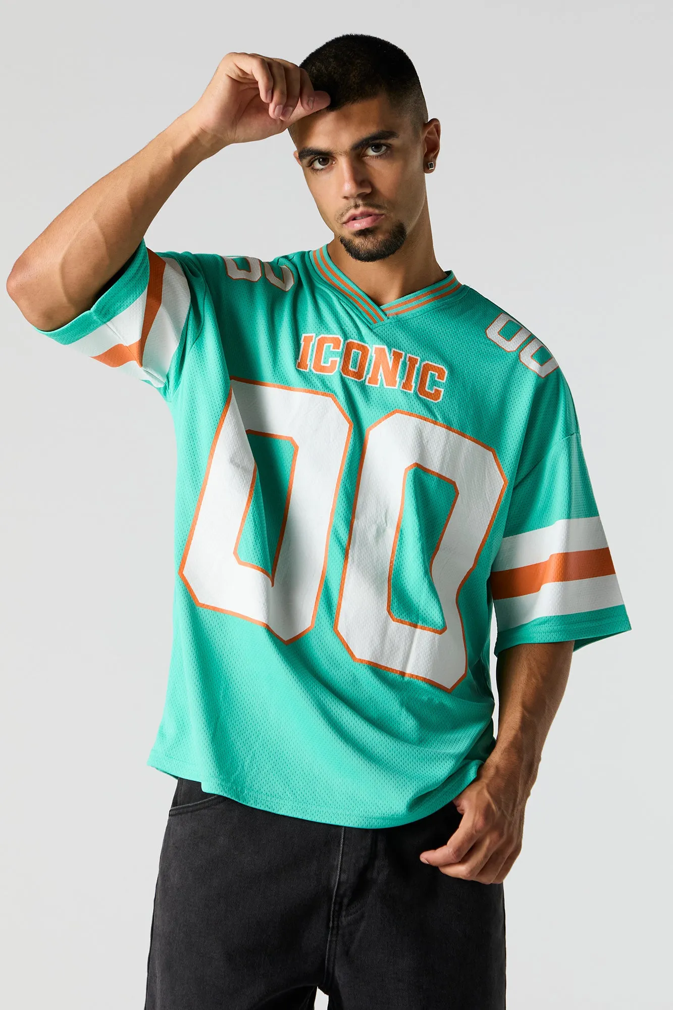 Graphic Mesh Football Jersey sold by Urban Planet product image thumbnail 4